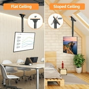HOMOUNT Ceiling TV Mount for 26-65 TVs, Full Motion 8 Height Adjustable TV Wall Mount Bracket, Swivel and Tilt, Max VESA 400x400mm, Holds up to 99 lbs