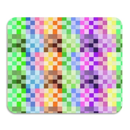 

ALAZA Dish Drying Mat for Kitchen Multicolor Checkered-a1 Counter Absorbent Draining Pad 15.7 x11.8