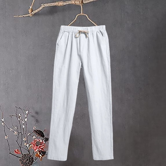 Akiihool Pants for Women Dressy Casual Women's Secretly Shapes Regular Fit Straight Leg Pant (Grey,S)