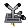 thumbnail image 1 of Drenaje de piso for lavadora de cobre de 3/4/5/6 vías, conector de baño Drenaje de piso a prueba de olores a prueba de desbordamiento, 1 of 4