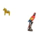 thumbnail image 5 of Figura de escritorio,Estatua de caballo tradicional sueca hecha a mano,Figura de loro,Estatua de loro Escultura animal Figura de loro,Estatua de jardín coleccionable de adorno de escritorio, 5 of 8