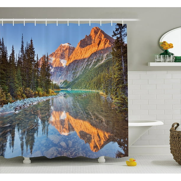 National Parks Home Decor Shower Curtain by , Canadian Rocky Mountain