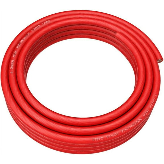 100 FT Red 8 Gauge Primary Speaker Wire or Amp Power Ground Car Audio FLEXIBLE100 FT Red 8 Gauge Primary Speaker Wire or Amp Power Ground Car Audio FLEXIBLE