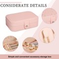thumbnail image 3 of 1PCs Simple and Convenient Jewelry Storage Box Home Earrings Necklace Ring Jewelry Storage Jewelrypink, 3 of 4