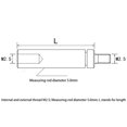 thumbnail image 2 of 4Pcs Dial Digital Indicator HSS Dia 5mm Indicator Dial Rod Extension Stem Rod 25/50/75/100mm Length M2.5, 2 of 6