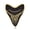 Gold, variant on Megalodon Shark Tooth Hard Enamel Pin | Clayton Jewelry Labs
