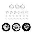 thumbnail image 1 of 48 Pcs Ice Cube Simulation Crushing Crystal Rocks Faux Cubes Acrylic Props 25X2X2CM Fake Transparent for Decoration, 1 of 5