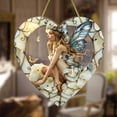 thumbnail image 5 of Butterfly Fairy garden Suncatchers for Windows Hanging 8x8 Inch Heart-Shaped Flower, 5 of 6