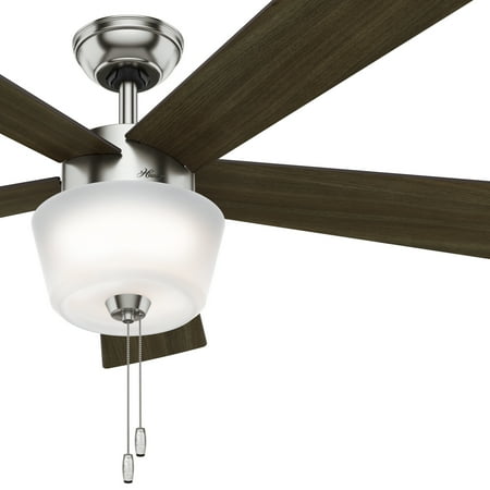 Hunter Fan 52 Contemporary Ceiling Fan With Bowl Light Kit