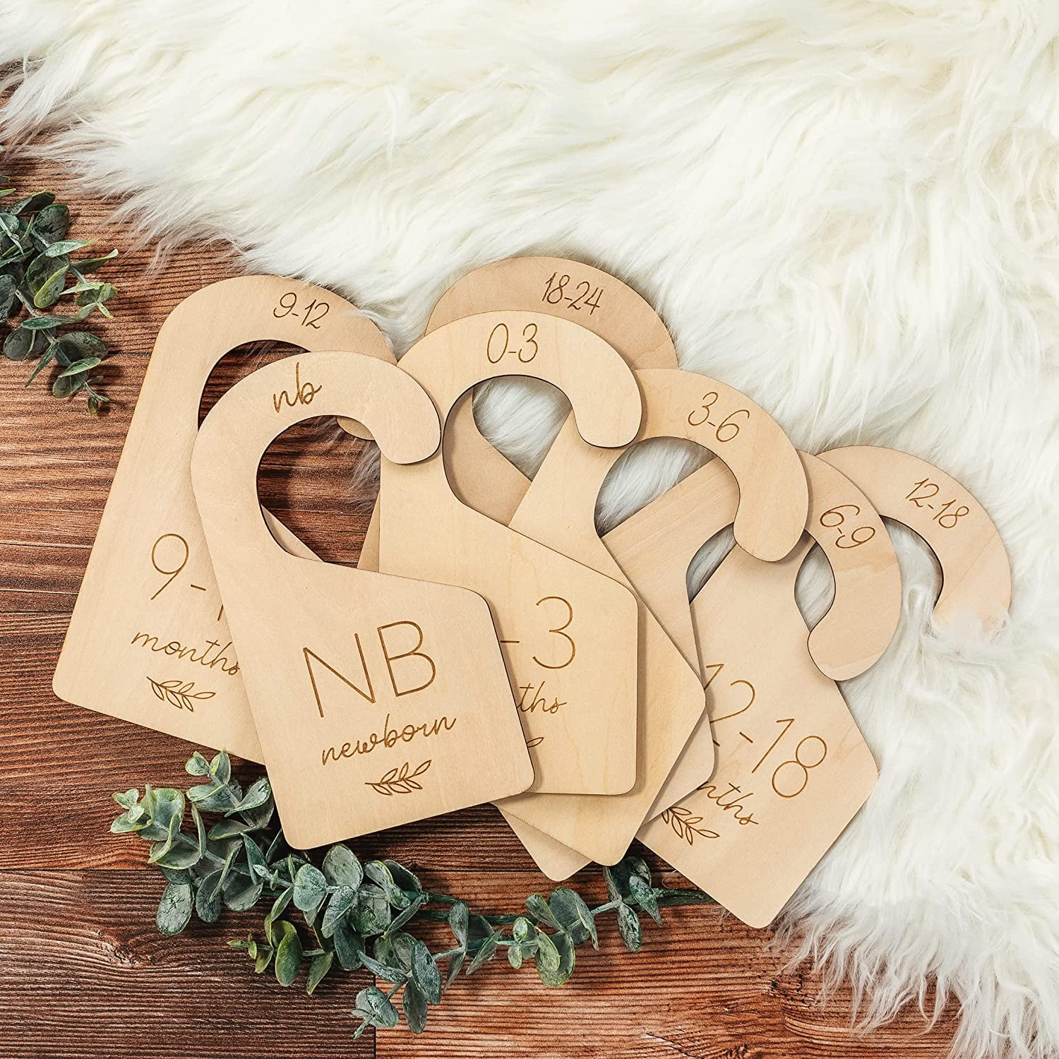 Kibaga Wooden Baby Closet Dividers