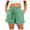 Mint Green, variant on Kureaily Women's Spring And Summer Solid Color High Waist Pocket Loose Wide Leg Shorts (4)