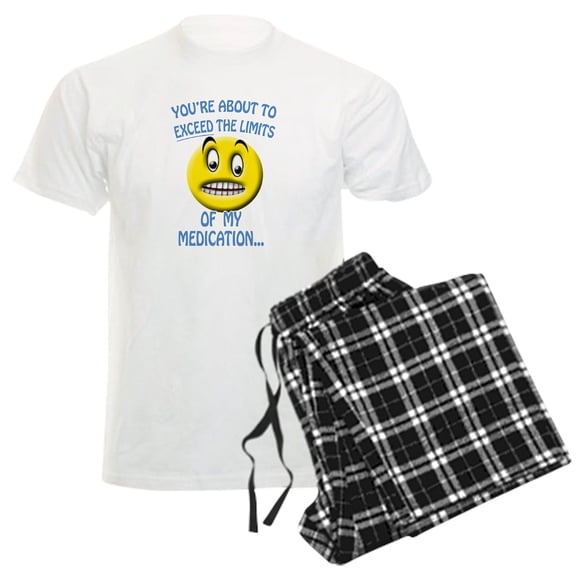 CafePress - You're About To Exceed The Limits Of My Medication - Men's Light Loose Fit Cotton Pajama Set