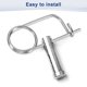 thumbnail image 5 of Uxcell 4-Pack Pin de Seguridad de Chaveta en Forma de Broche, Pines de Acero Inoxidable M1.6x20, Sujetadores de Broche de Bloqueo Rápido, Clips Retenedores Pesados, 5 of 7