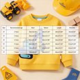 thumbnail image 3 of Gerichy Toddler Cotton Sweatshirt Boys Pullover Long Sleeve Excavator Pattern Tops Fall Winter Clothes 2T-8T, 3 of 7