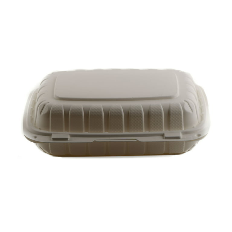 2-Compartment Taco Container Compostable Clamshell Eco-Takeout Box –  EcoQuality Store