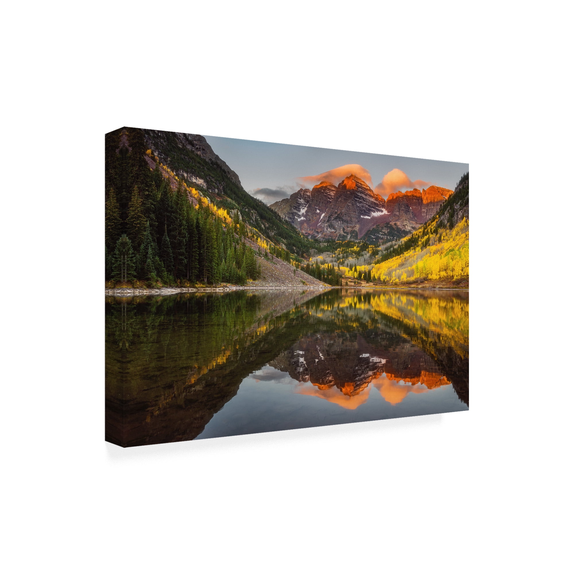 Trademark Fine Art 'Sunkissed Peaks Bright' Canvas Art by Darren White Photography