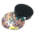 thumbnail image 3 of My Hero Academia Round Coaster Set Of 6 Tabletop Protection Mats Leather Drink Cup Coasters Kitchen Coffee Decor, 3 of 8