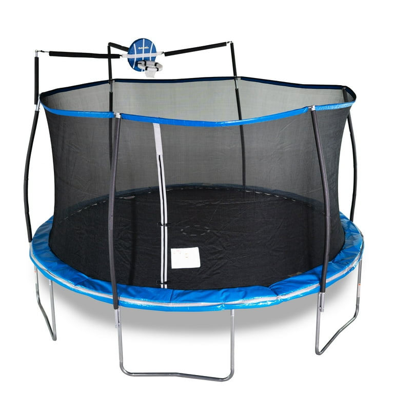 14 foot trampoline with basketball hoop cheap
