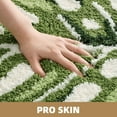 thumbnail image 6 of PABUBE Monstera Leaf Bathroom Rug, 24"x32", Cute Green Plush Bath Mat, Fluffy Soft & Absorbent, Non-Slip and Machine Washable Bath Rug for Bathroom Floor, 6 of 10