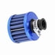 thumbnail image 5 of Kit de filtro de admisión de aire frío universal para coche de 12 mm, tapa de ventilación del cárter, respiradero azul, 5 of 14