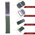 thumbnail image 5 of Uxcell 0.94" Stainless Steel Mesh Watch Band with Magnetic Buckle for Meetings Parties Green and Purple, 5 of 7
