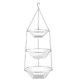 thumbnail image 1 of Cesta colgante de cocina Trio Vhermosa almacenaje de cocina 3 niveles metal Ø 28 x 77 cm plateado brillante, 1 of 7