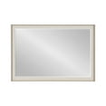 thumbnail image 5 of Kate and Laurel Kobert Transitional Rectangle Wall Mirror, 24 x 36, Tan, Framed Rectangular Statement Vanity Mirror with Fine Linen Texture and Beveled Edge, 5 of 7