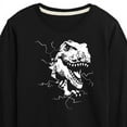 thumbnail image 3 of Instant Message - Dinosaur - T-Rex Shatters Glass Breakthru - Toddler & Youth Long Sleeve Graphic T-Shirt, 3 of 6