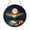 Acrylic 3.5 Inch, variant on Camping Campfire Night Sky Stained Glass Style Suncatcher Window Hanging, Outdoor Round Glass Art Panel, Cabin Decorative Window Decor