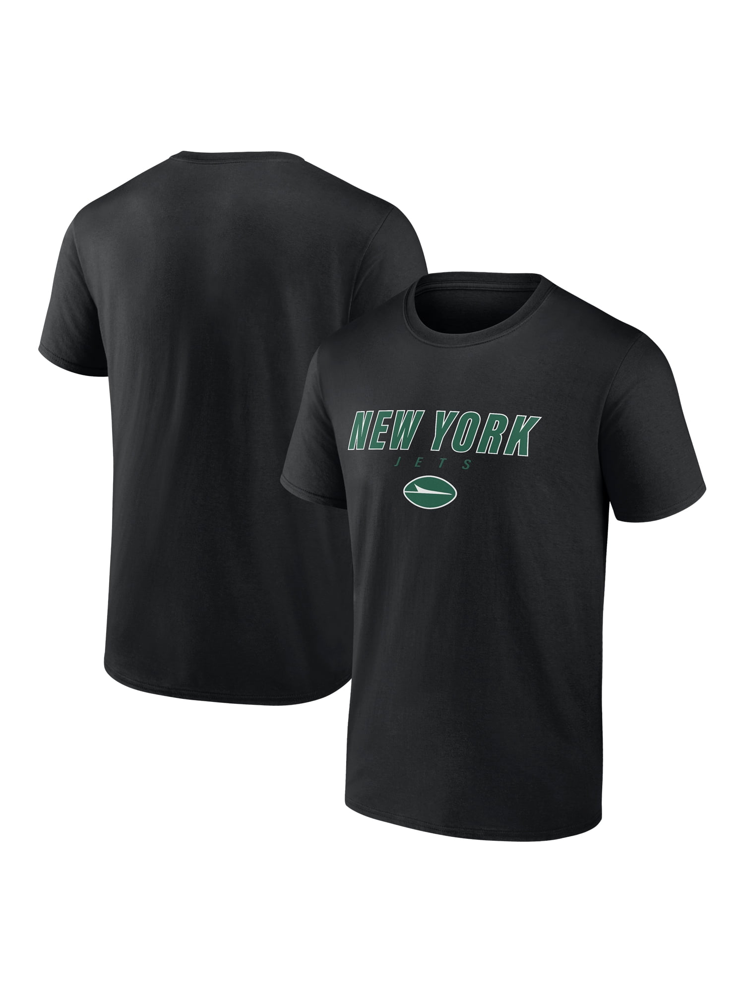 NFL New York Jets Men's Cotton Black Short Sleeve T-Shirt
