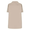 thumbnail image 5 of Mineart Mens Vintage Solid Color Shirts Button Down Short Sleeve Shirt Regular Fit Button Up Work Shirts with Two Pockets, 5 of 6