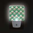 thumbnail image 2 of Green Leaf Flower Pattern LED Night Light with Smart Sensor Plug Into Wall Dusk to Dawn 2 packs, 2 of 7