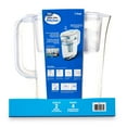 Great Value 7Cup White Water Filter Pitcher, 9.44"Hx11"Lx4.33"W, Brita