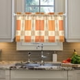 thumbnail image 2 of Yayeee Kitchen Curtains Tier Pair Light Filtering 27"x36" Rod Pocket Short Cafe Window Panel, Geometric Pattern, 2 of 7