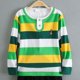 thumbnail image 5 of Odeerbi Chicos Henley Camisas Algodón Color Bloque Rayas Bordado Camisa de Manga Larga, 5 of 6