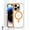 Orange, variant on Designed for iPhone 14 Magnetic Case, [Military Grade Drop Tested] [Compatible with MagSafe] Shockproof Translucent Hard Back Hybrid Soft edge Crystal Protective Case for iPhone 14,Blue