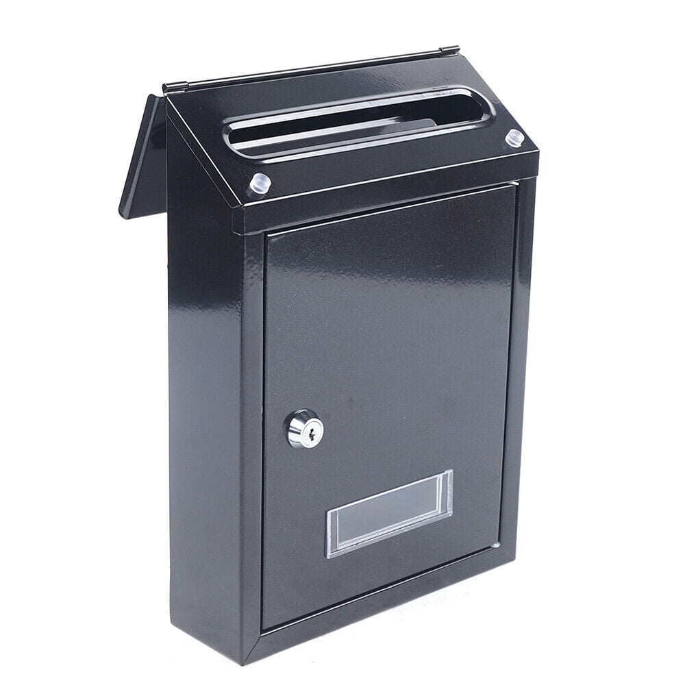 Stainless Steel Wall Mount Mailboxes Letter Post Box Outdoor Metal