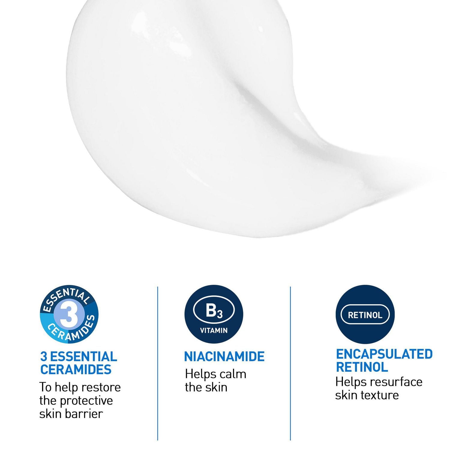 CeraVe Resurfacing Retinol Serum for Face with Niacinamide & Encapsulated Retinol. Helps even Skin Tone, Improve Skin Smoothness & Reduce Post-Acne Marks. Gentle, Fragrance-free, & Non-Comedogenic, 30, A full-face lightweight serum