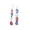 A, variant on UJMNHYGT Patriotic 4th of July Earrings for Women, Glitter 1776 2026 American Flag Dangle Drop Earrings, USA 250th Anniversary Red White Blue Stars Stripes Acrylic Heart Jewelry Gift