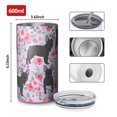 thumbnail image 4 of 20oz Coffee Tumblers French Bulldog and Flower Stainless Steel Vacuum Insulated Travel Tumbler Coffee Cups Mug with Lid and Straw with Cleaning Brush for Cold & Hot Drinks, 4 of 5