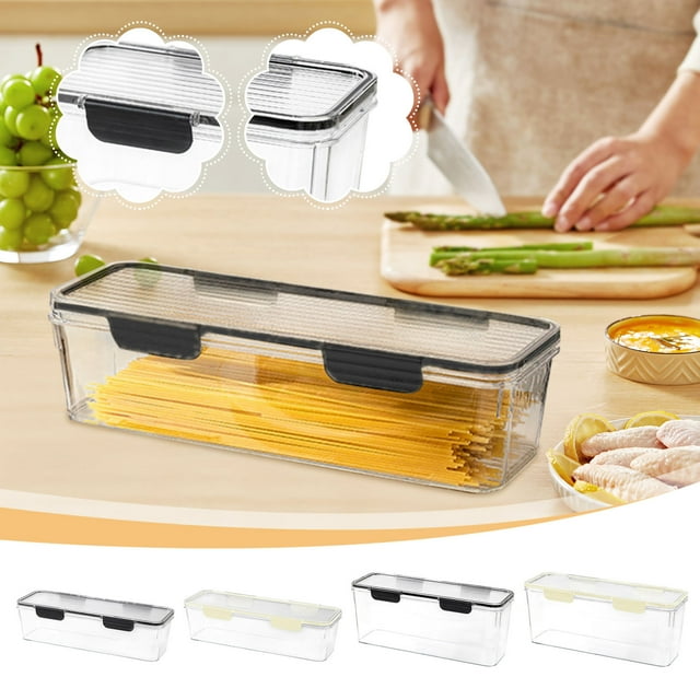Offres du Jour en Liquidation! Boîte de Rangement pour Réfrigérateur, Boîte de Conservation Scellée de Qualité Alimentaire, Récipient de Cuisine avec Couvercle pour Ail, Gingembre, Spaghetti et Produits Frais
