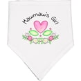 thumbnail image 2 of Inktastic Mawmaw's Girl Heart Flowers Baby Bandana Bib, 2 of 4
