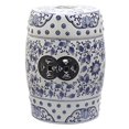 thumbnail image 1 of Safavieh Tao Ceramic Decorative Garden Stool, Blue and White, 1 of 1