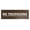 Brown, variant on Basic No Trespassing Sign (Light Grey / Burgundy) - Small