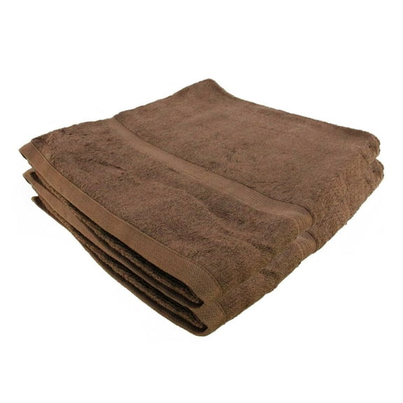 100% Bamboo Rayon Silky Soft Towel - 28" X 58" - Coffee Brown - 2 pc