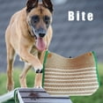 thumbnail image 2 of IKemiter Jute/Linen Dog Bite Wedge Bite Pillow with Handles Tug Training Toy, 2 of 6
