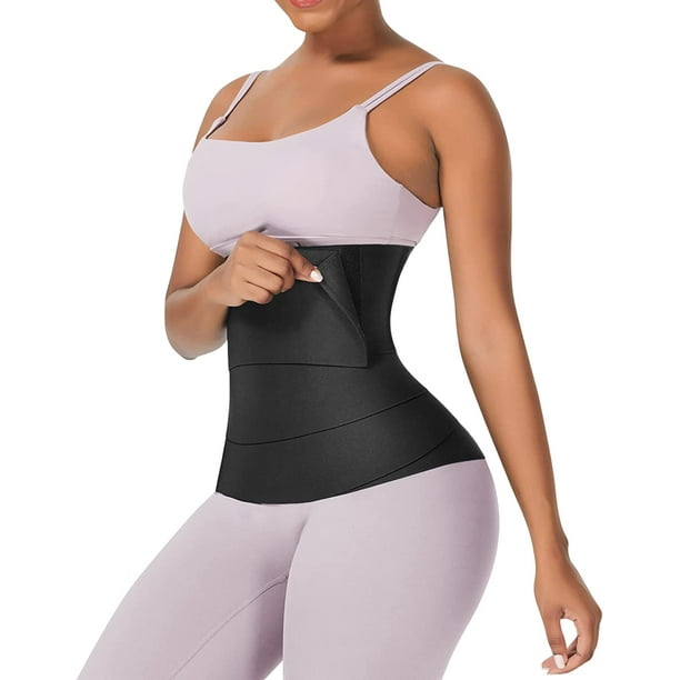 Waist Trainer for Women under clothes Waist Bandage Wrap with Loop Tummy  Wraps for Stomach Free Size