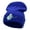 Royal, variant on Kicking Soccer Ball Embroidered 12 Inch Long Knitted Beanie - Royal OSFM