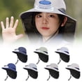 thumbnail image 2 of LRen Cute Solar Powered Fan Hat for Kids Girls Boys Cap with USB Rechargeable Fan Breathable Mesh Outdoor Sun Hat, 2 of 5