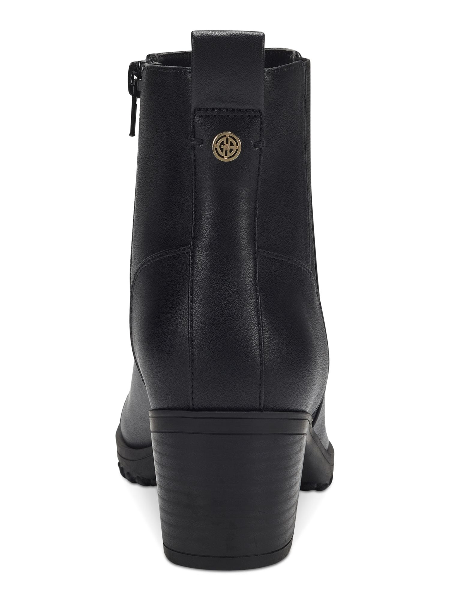 GIANI BERNINI Womens Black Logo Pulltab Cushioned Goring Sloann